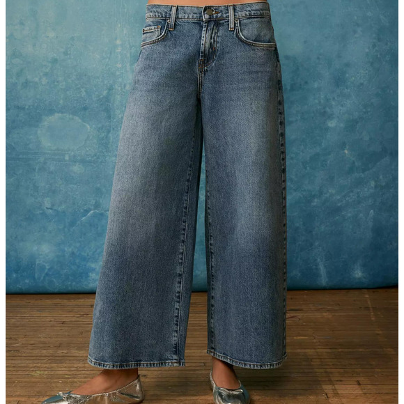 BDG Blue Straight Leg Jeans - Picture 2 of 6